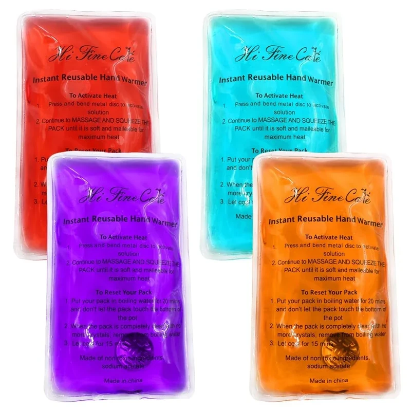 Reusable Taschenwärmer - Handwärmer für unterwegs - Kinder und Erwachsene - Pouch Gel Handwärmer für Camping, Outdoor