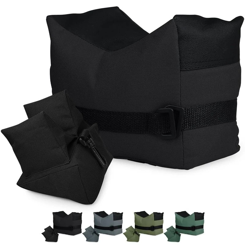 Feyachi Outdoor Schießenauflage Taschenauflage vorne & hinten Unterstützung SandBag Stand Halterungen mit 600 Denier Polyester dauerhafte Konstruktion und Wasserbeständigkeit für Gewehr Jagd