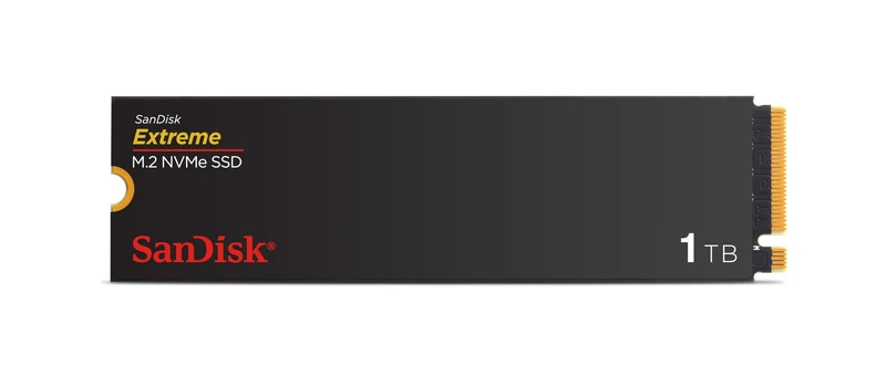 SanDisk Extreme M.2 NVMe SSD 1 TB (Interne SSD, PCIe Gen 4.0, bis zu 5.150 MB/s, nCache-Technologie, 5 Jahre Garantie)
