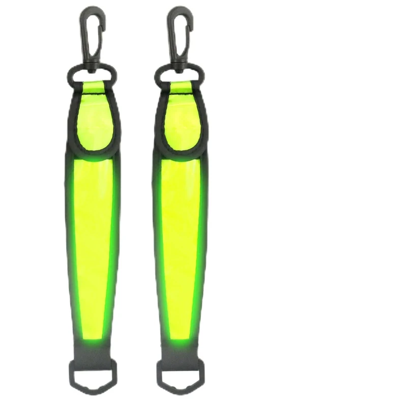 TaimeiMao 2 Stück LED Blinklicht Schulranzen, LED Blinklicht Reflektierende Anhänger, Kinder Sicherheitslicht, wasserdichte Sicherheit Licht Reflektor Anhänger für Schulranzen, Rucksack (Color-LED)