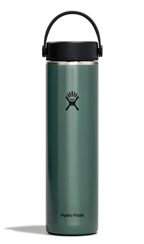 Hydro Flask - Leichte Trinkflasche 710 ml (24 oz) Trail Series - Vakuumisolierte, Wiederverwendbare Trinkflasche aus Edelstahl mit Auslaufsicherem Flex Deckel - Wide-Öffnung - Serpentine