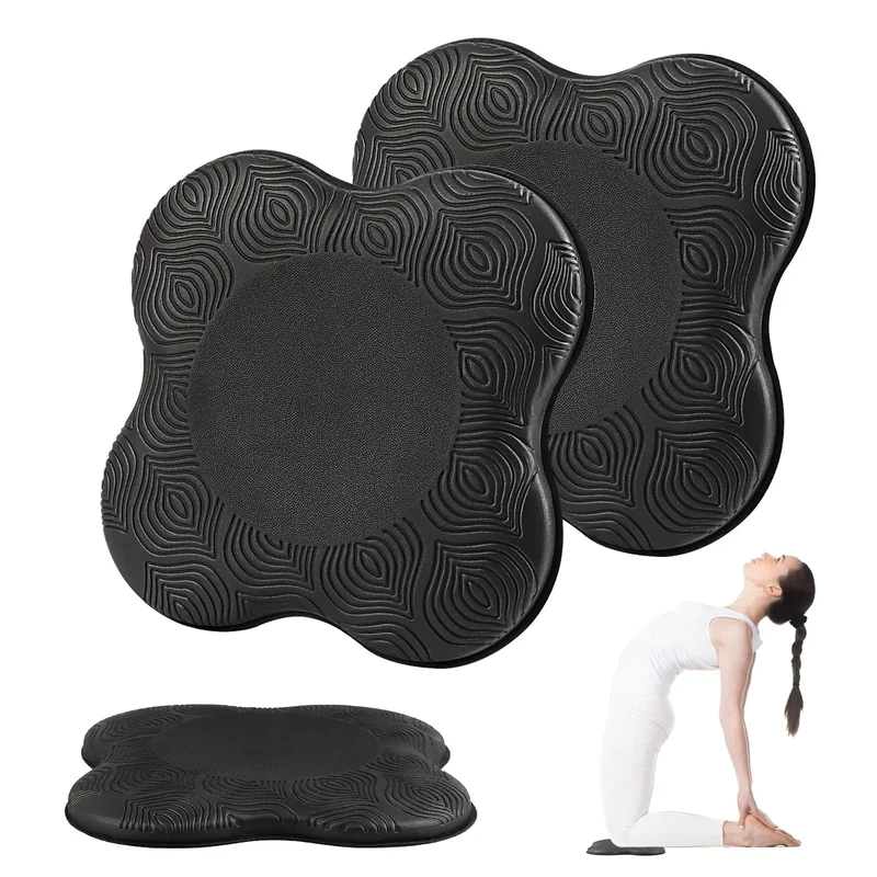 VMUTGA 2 Stück Kniekissen Yoga, 20 x 20 cm Knieschoner Matte Rutschfest Knie Pad Verschleißfestigkeit zum Schutz Von Knien Ellbogen Handgelenken Yoga Zubehör für Streckübungen Aerobic Gymnastik