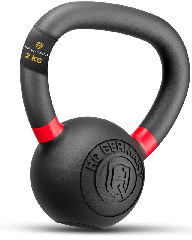 HQ Germany® Powdercoat Kettlebell | Vollguss | 2-32kg | Starter-Sets | ±2,0% Gewichtstoleranz, Gewicht:02KG