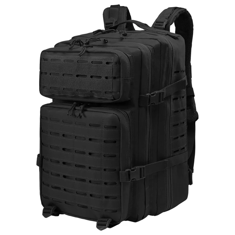 SHANNA Trekkingrucksack, Wanderrucksäcke Militärrucksack 45L Armee Rucksack MOLLE Assault Pack Taktischer Kampfrucksack für Outdoor Wandern Camping Trekking Angeln Jagd