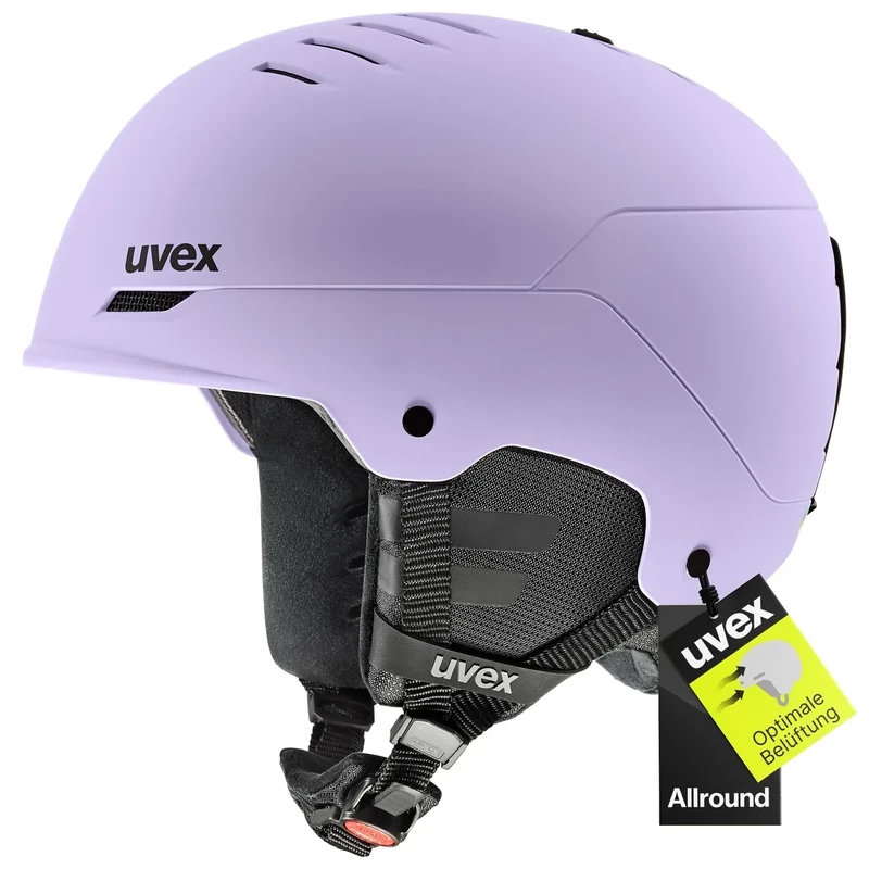 uvex Wanted - robuster, Leichter und stylischer Skihelm für Damen und Herren mit individueller Größenanpassung - cool Lavender matt - 54-58 cm