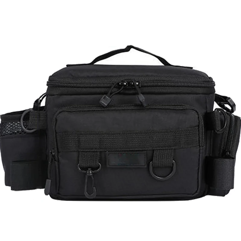 YUEMING Angeltasche, Fishing Angeltasche, Angelkoffer Forellen-Tasche Angeln mit gepolstertem Schultergurt und Tragegriffe Anglertasche, Angelbeutel, Aufbewahrungstasche für Outdoor-Angelausrüstung