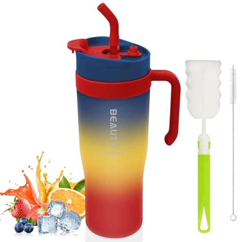 KETIEE Trinkflasche 1.2l BPA-frei, 1.2 Liter Trinkflasche Sport Auslaufsichere, Große Wasserflasche 1.2l für Sportflasche Fitnessstudio, Schule, Büro und Reisen, Marineblau03