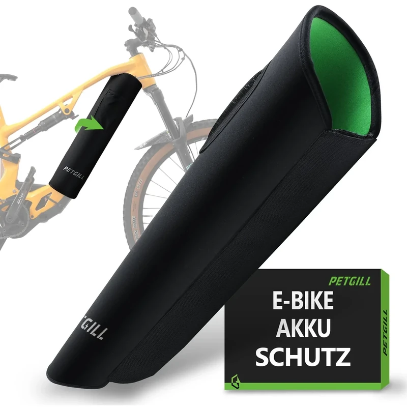 E-Bike Akku Schutzhülle 30-43 cm Umfang Transportschutz Schutz vor Kälte Schmutz Erhöht Laufzeit und Lebensdauer universale Passform Bosch integriertes E-Bike Zubehör Rahmenakku Fahrrad Abdeckung