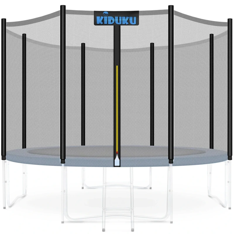 KIDUKU Trampolin Ersatznetz Sicherheitsnetz Trampolinersatznetz Ø 244 305 366 427 cm (365 cm - 12 Stangen)