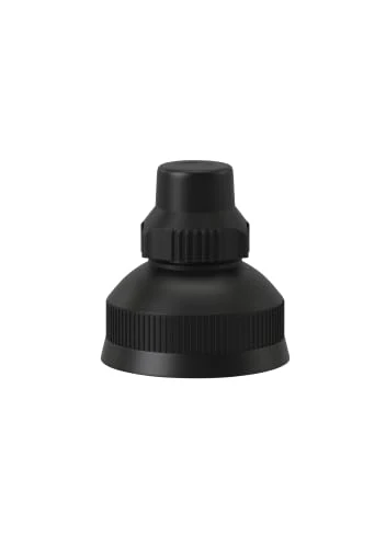 Fizzii Drehtrinkverschluss (Ersatz-Verschluss mit Dichtring, passend Trinkflaschen 330ml, 500ml und 600ml, auslaufsicher) (schwarz)