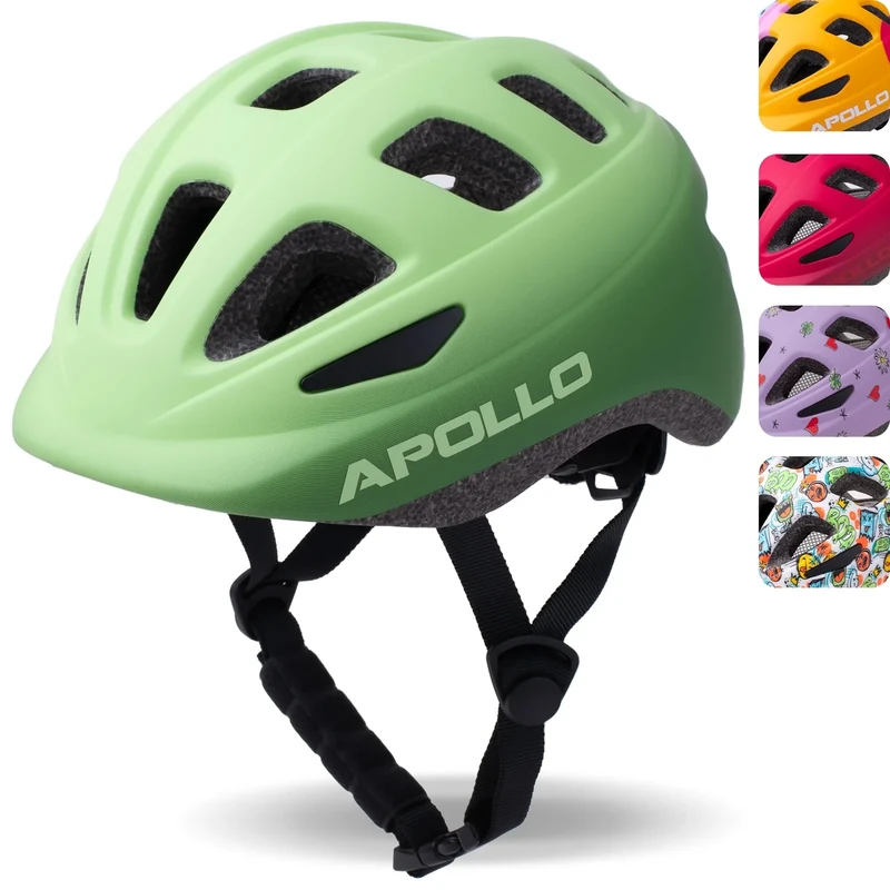 Apollo Kinderhelm, Helm für Kinder und Jugendliche, Multisporthelm, Fahrradhelm für Mädchen, Fahrradhelm für Jungen, Helm für Kinder ab 3 Jahren
