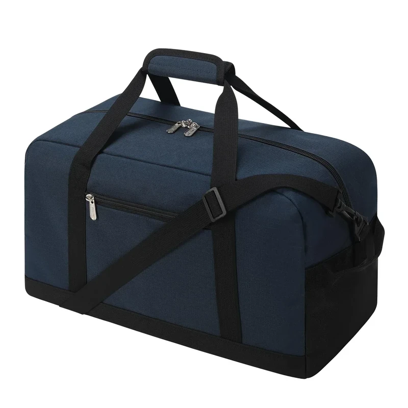 Sporttasche Klein, 20L Mini Reisetasche & Fitnesstasche für Sport Fitness & Reisen, Weekender Gym Bag 45x20x20cm-Navy Blau