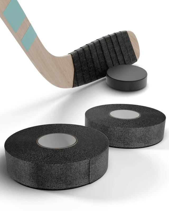 PULLUP & DIP Hockeyschläger Tape Griffband Sport, Rutschfestes sowie selbstklebendes Overgrip Hockey-Tape, Anti-Rutsch Grip Band für Golf-, Tennis-, Badminton sowie Klimmzugstangen - 25 m - 2 Pack