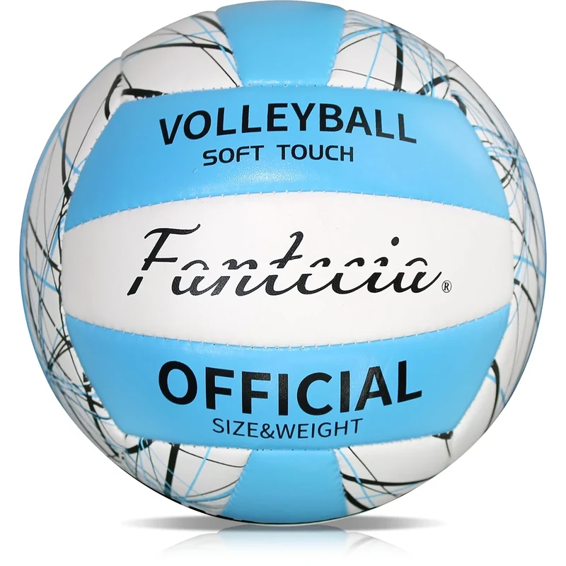 Fantecia Volleyball Offizielle Größe 5 für Spiele im Freien, Weiche Beachvolleyballer für Jugendliche Erwachsene, Anfängertraining Volleyball