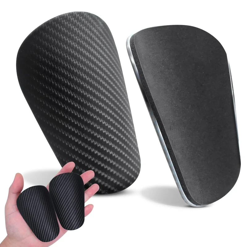 Piuluvor® Fußball Schienbeinschoner Klein Shin Pads Mini Schienbeinschoner Superleicht 40g Extra Klein 10 × 6,3cm Fußball Schoner für Herren, Damen, Kinder