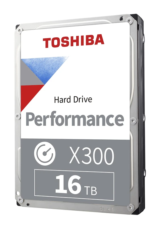 Toshiba X300 16TB Performance & Gaming 3,5-Zoll interne Festplatte - CMR SATA 6 GB/s 7.200 U/min 512 MB Cache - HDWR51GXZSTA