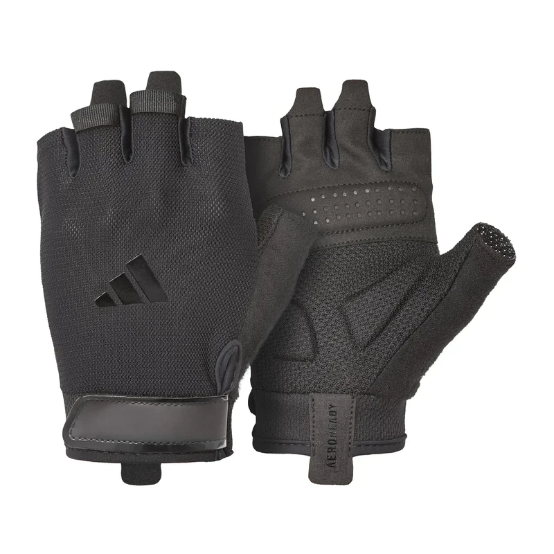 Adidas Essential Trainingshandschuhe - feuchtigkeitsabsorbierende Aeroready Technologie gepaart mit Einer äußerst komfortablen, strapazierfähigen Handinnenfläche aus Velourlederimitat