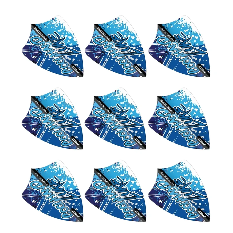 RED DRAGON Luke Humphries Freestyle-Dart-Flights, Weltmeister, Blau und Weiß, 3 Sets pro Packung (insgesamt 9 Dart-Flights