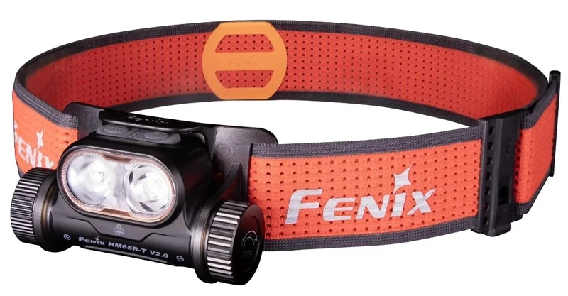 Fenix HM65R-T V2.0 Trailrunning LED Stirnlampe mit max. 1.600 Lumen Weißem Licht und max. 800 Lumen warmweißem Licht + SOS. Mit 3.400mAh Akku + USB-C Ladekabel (Black)