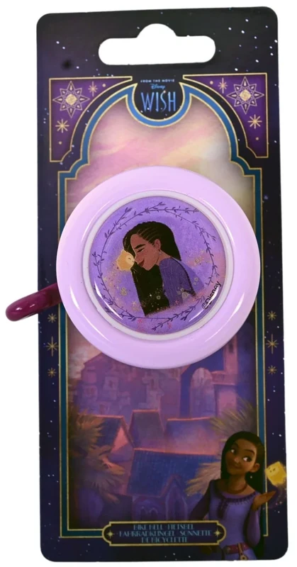 Fahrradklingel Kinder | Disney Wish | Fahrrad Zubehör | kleine Geschenke für Mädchen | ab 3 Jahre | Outdoor Spielzeug | Fahrradglocke