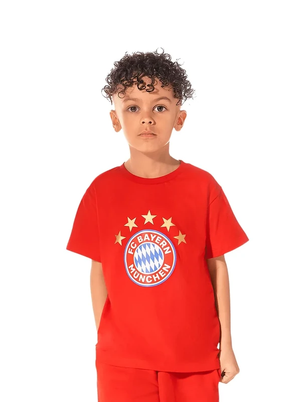 FC Bayern München I T-Shirt Essential I Kinder I Rot I 128