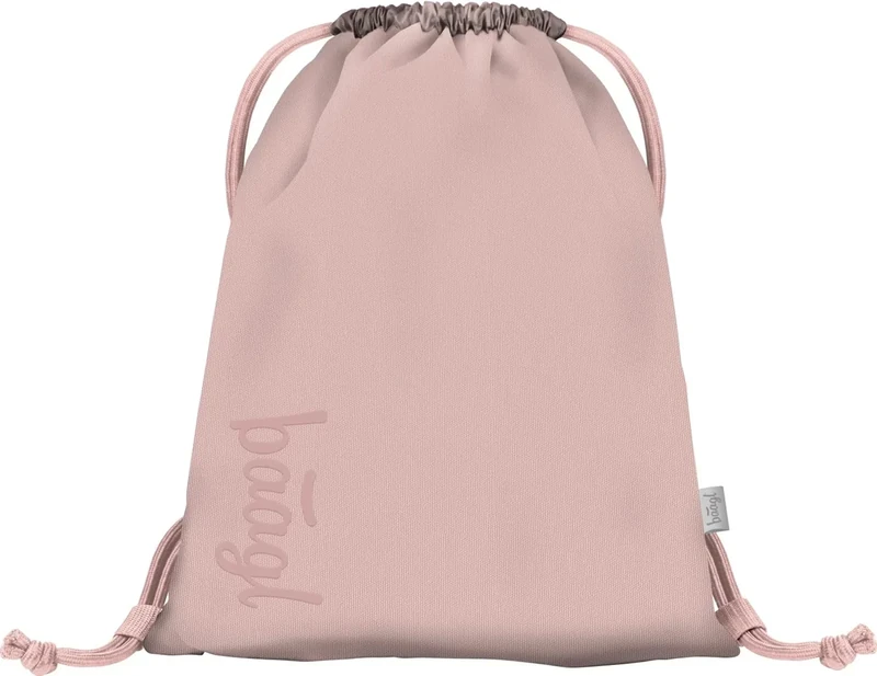 Baagl Turnbeutel für Mädchen und Damen - Schuhbeutel, Schule und Kindergarten Sportbeutel, Sportrucksack (Creamy)