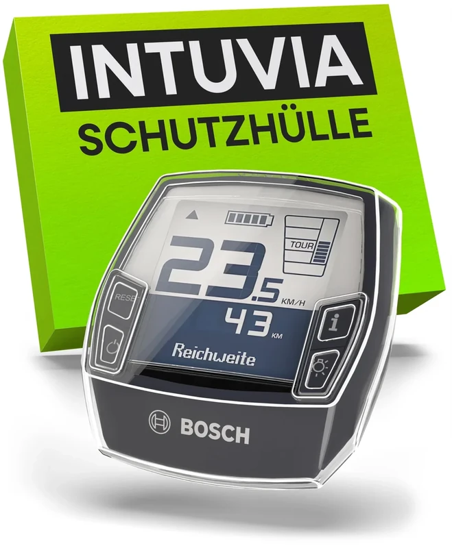 ARION Bosch Intuvia Displayschutz Ebike Zubehör I Fahrradcomputer Schutzhülle für E Bike Display I durchsichtig und Kratzfest I wasserabweisend I Fahrrad Computer Schutz Abdeckung