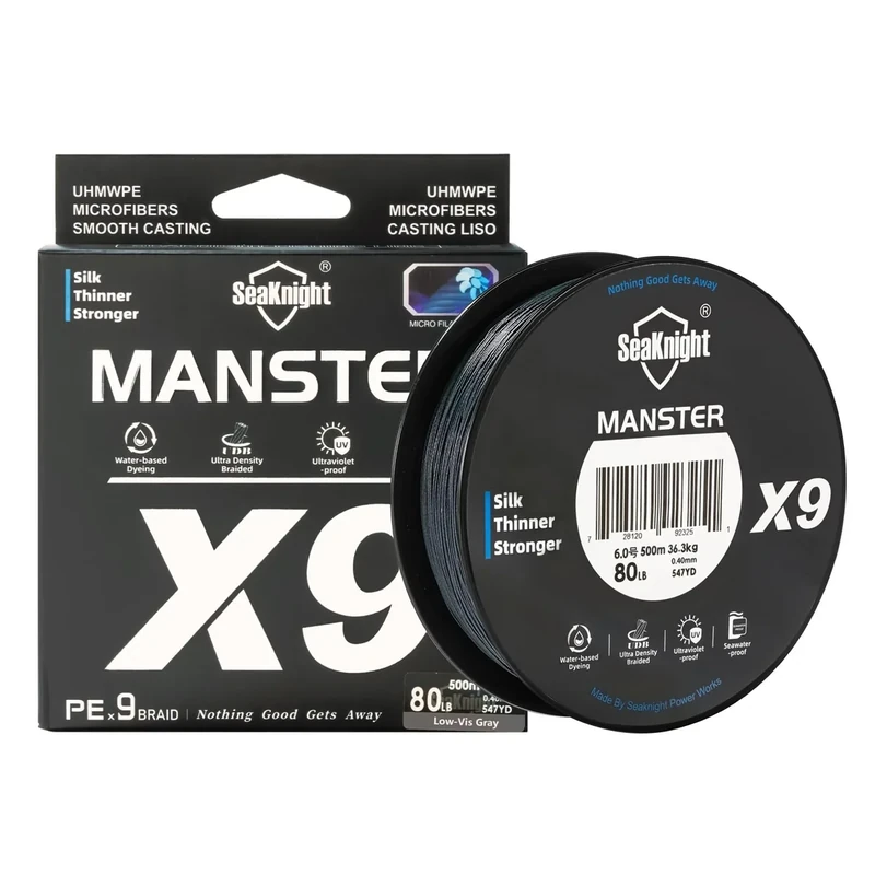 SeaKnight X9 9 Fach Angelschnur Geflochten Salzwasser 150M/300M/500M PE Geflochtene Angelschnur 9 Stränge Super Stark Karpfen Angelschnur Forelle 17-80LB