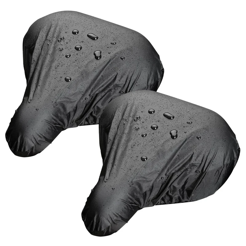 Fahrradsattel Regenschutz 2 StüCk Sattelschutz Wasserdicht Fahrrad Pvc Fahrradsattel üBerzug Sattelbezug Fahrrad Langlebig Und Leicht Zu Tragen Sattel Regenschutz Passend FüR Die Meisten FahrräDer