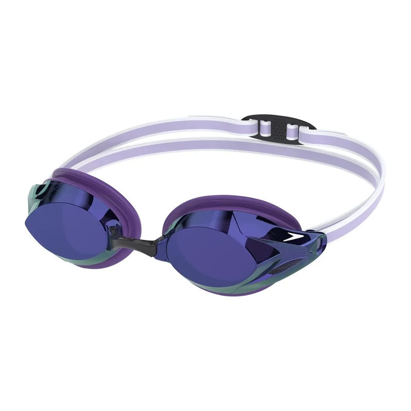 Speedo Damen Vanquisher 3.0 Verspiegelte Schwimmbrille | Schwimmen | Verbesserte Sicht Schwimmbrille, Purple Haze/Amber, Einheitsgröße