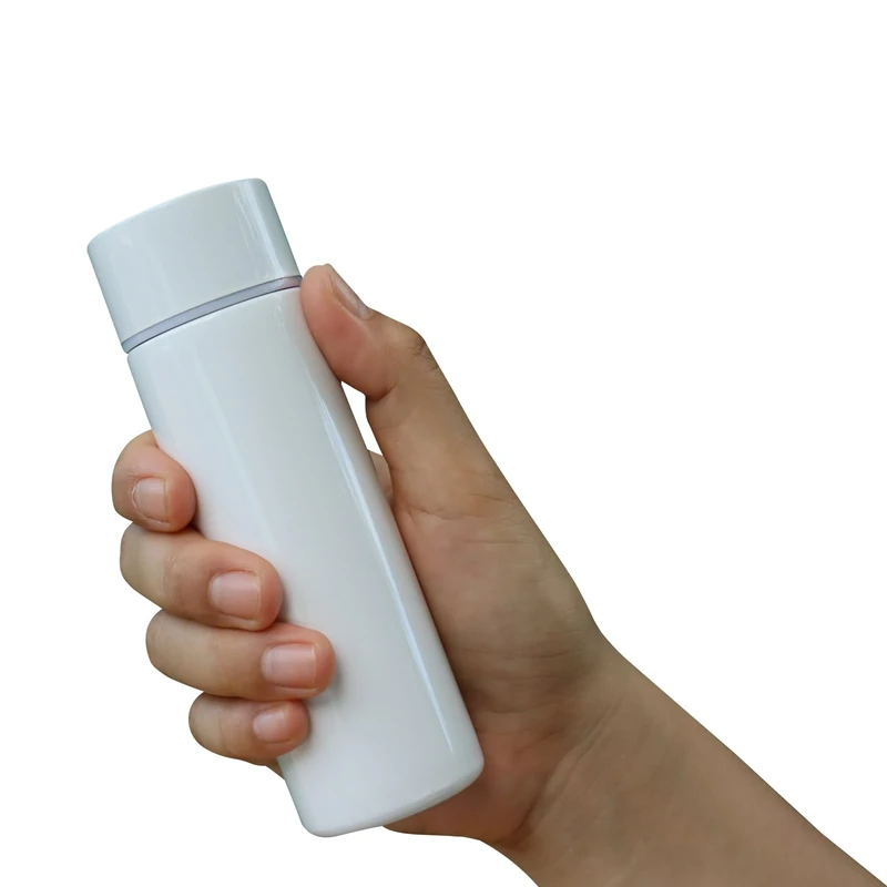 LYXBOFC Wasserflasche Edelstahl, Isolierte Tasse, 150ml, Weiß