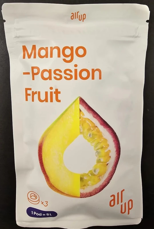 Generisch 3 x Pod Mango-Maracuja Original Pod, Zubehör für Trinkflasche, aromatisierte Pads, 0 Kalorien (Mango-Maracuja)