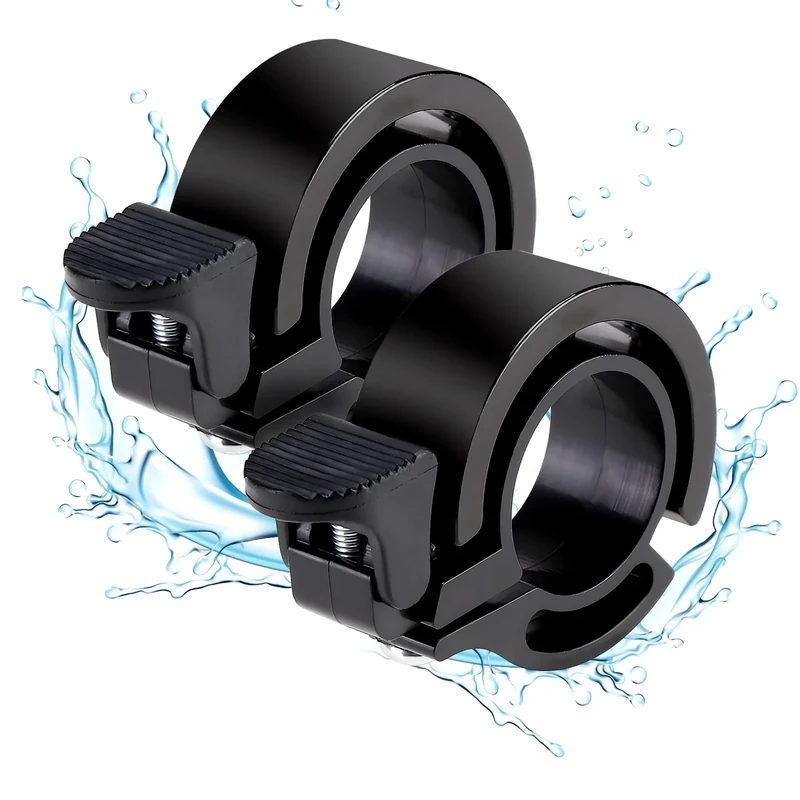 Fahrradklingel Mountainbike Laut, 2er Pack Fahrrad Klingel, Klein Fahrradglocke, MTB Rennrad Fahrrad Glocke, für Kinder und Erwachsene Mountainbike E-Bike Kinderfahrrad Roller, Schwarz