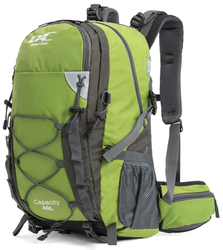 DCmount Wanderrucksack 40l Damen Herren Rucksack Wasserdicht Reiserucksack mit Regenschutz