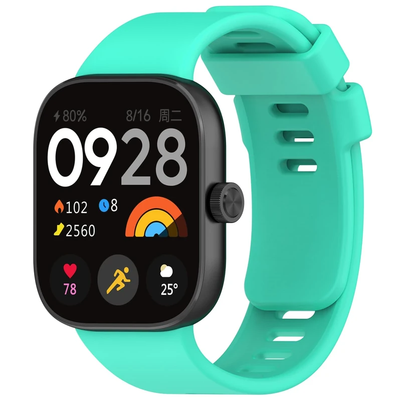 Wownadu Ersatzarmband Kompatibel für Xiaomi Redmi Watch 4 / Redmi Watch 5 Armband, Kompatibel für Xiaomi Smart Band 8 Pro / 9 Pro Armbänder Damen Herren Einstellbar Silikon Türkis