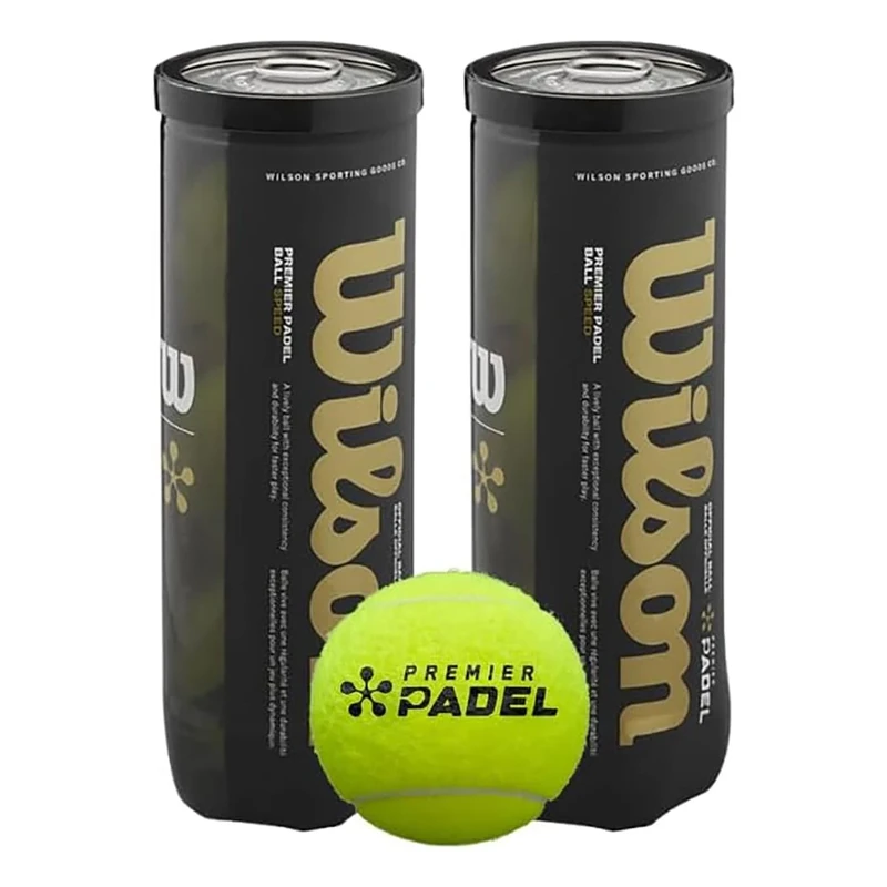 Wilson Premier Padel Speed 3 Ball Can BI Pack, Gelb