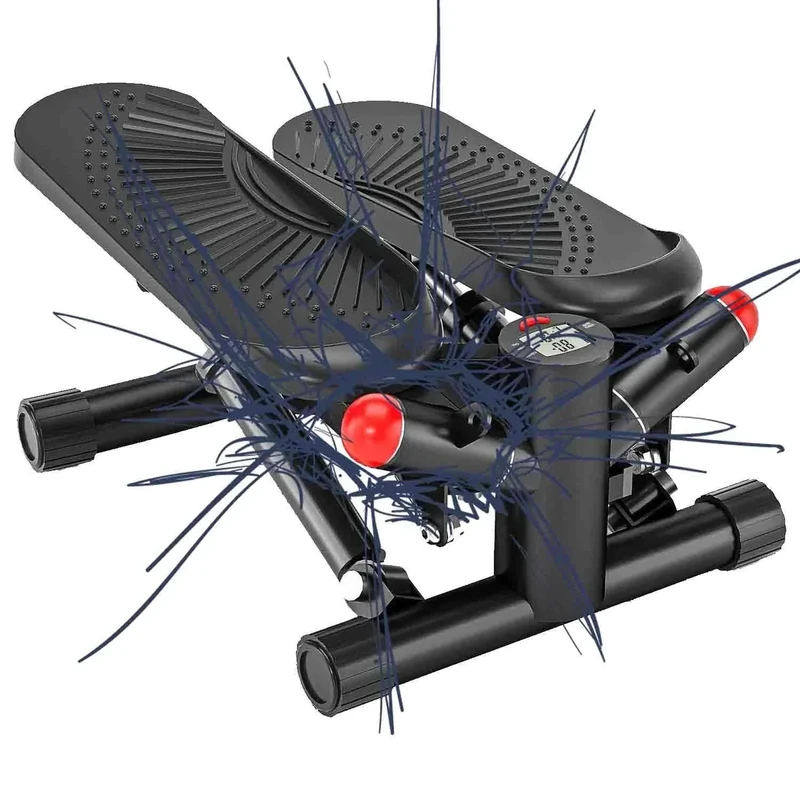 Heimtrainer Fahrrad Klappbar, vannect Heimtrainer mit Widerstandsbändern, Mini-Heimtrainer mit 130 kg Tragfähigkeit, tragbarer Fitness-Heimtrainer mit LCD-Monitor für Heimtrainingsgeräte