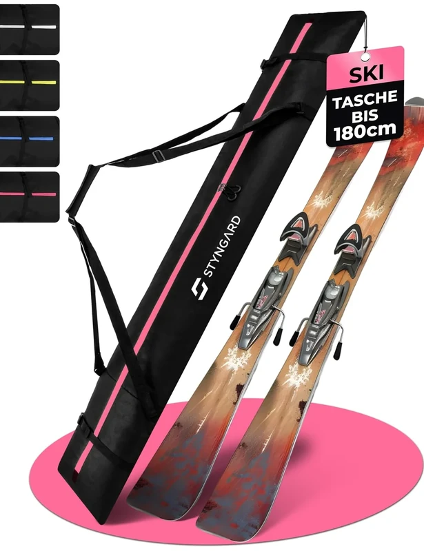 STYNGARD skitasche [bis 180 cm] - Skisack 180 cm aus robustem Material - Modell Aspen