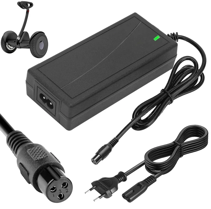 Ladegeräte für Scooter,E Scooter Ladegerät,42V 2A Hoverboard Ladekabel,Ladegerät Hoverboard, für Hoverboard,Akku Lithium Batterie,Elektroroller,Ladekabel Für Hoverboard