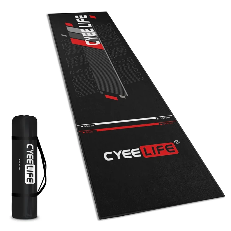 Cyeelife Carpet Mat 297 X 66cm, Mit Rutschfester Unterseite aus Gummi,Professionelle Dartmatte zum Schutz des Bodens und der Dartpfeile