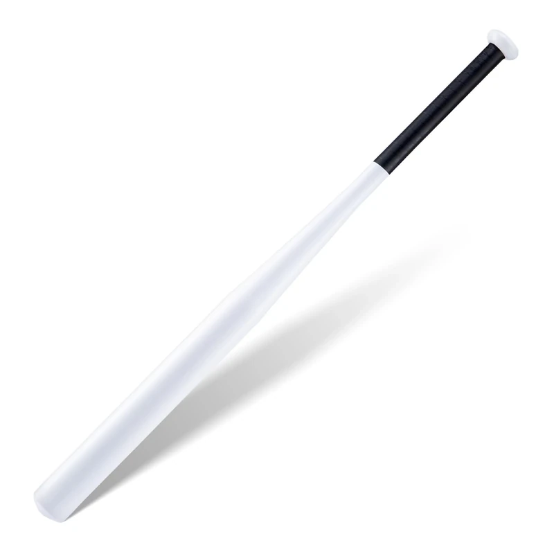 Queiting 82cm Baseballschläger Stahl Baseballschläger Baseball Schläger Softball Sportausrüstung Für Die Tägliche Freizeit Und Sportler (Legierter Stahl, Gewicht 1030g, Weiß)