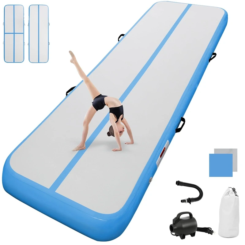 airtrack matte mit elektrischer Luftpumpe 20cm hoch 6M Tumbling Matten Aufblasbare turnmatte Matte gymnastikmatte Yogamatte Camping Trainingsmatte