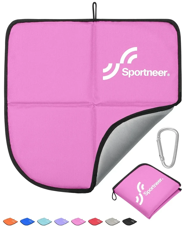 Sportneer Sitzkissen Outdoor, Sitzunterlage Outdoor Wasserdicht Oxford-Stoff Thermo Sitzkissen Faltbar FüR Camping, Wandern, Stadion Und Unterwegs，grau