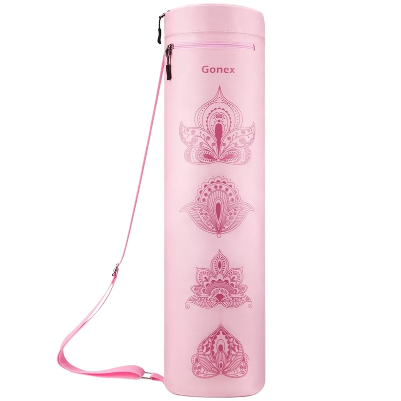 Gonex Yogatasche, Yogamatte Tasche Durchgehender Reißverschluss für Robuste wasserdichte Yogamatten-Tragetasche mit Wasserdichter Fachtasche für Nasse Handtücher Verstellbarem Schultergurt