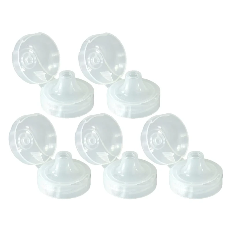 kavodrink 5 x Flip-Top-Deckel für Tritan Trinkflasche Wasserflasche - Sport - Fahrrad - Fitness - BPA-frei