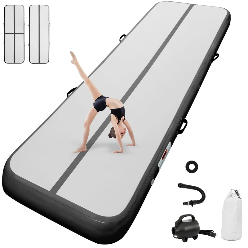 airtrack matte mit elektrischer Luftpumpe 10cm hoch 2M Tumbling Matten Aufblasbare turnmatte Matte gymnastikmatte Yogamatte Camping Trainingsmatte