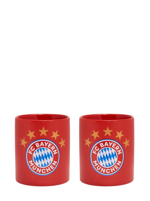 FC Bayern München Tasse Logo I Rot I 2er Set I 0,3l I Fußball