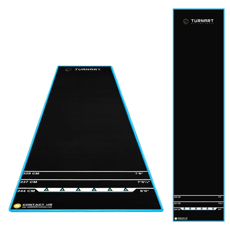 Turnart Dart Matte Dart Teppich Dartpfeile Dartpfeile Zubehör für Dartscheibe Dartmatte für Steeldart Dartteppich mit Abwurflinie