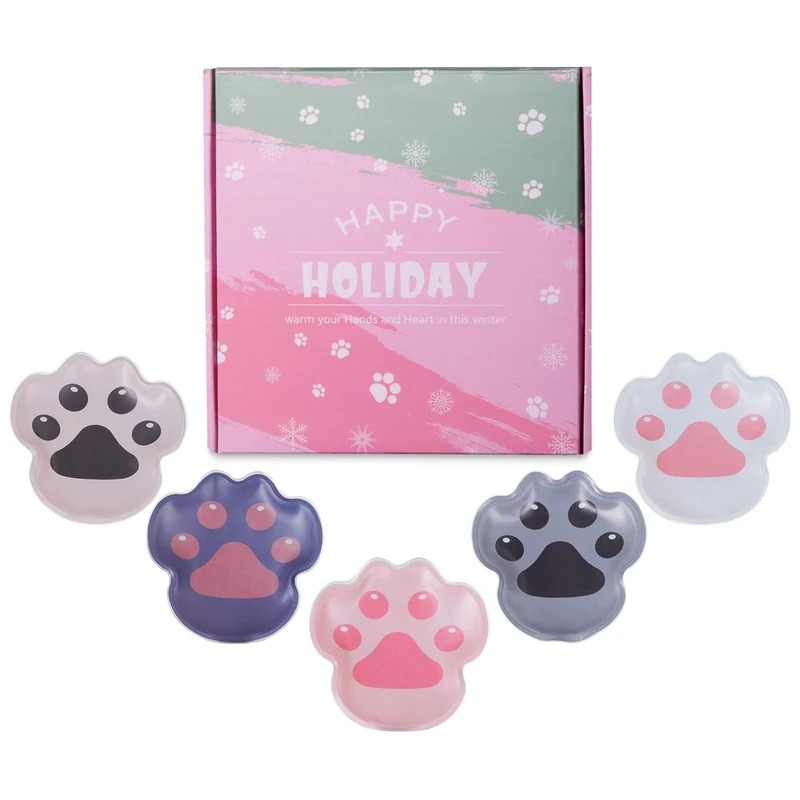 Kizozo Handwärmer Taschenwärmer wiederverwendbar 5er Set, Handwärmer zum knicken für Kinder, Taschenwärmer Wärmekissen unterwegs, Geschenk für Kinder Frauen Mann- 9 x 9 cm