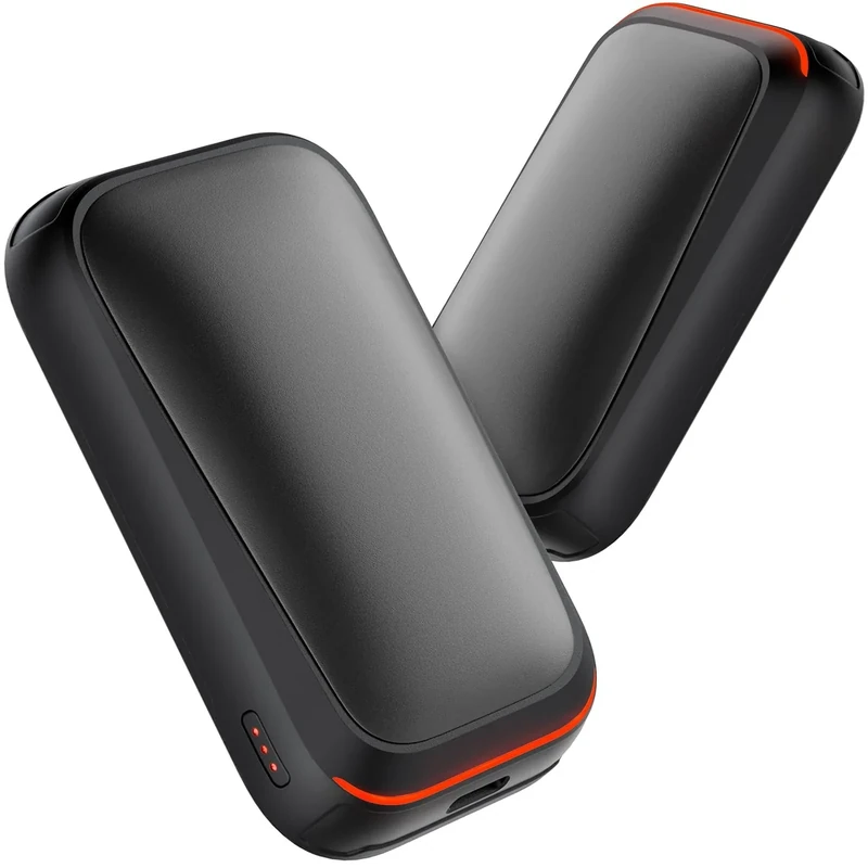 Gaiatop Taschenwärmer Handwärmer Elektrisch 2-Pack mit Magnet, 4000mAh USB Wiederverwendbar, 3s Schnellheizung & 3 Stufen, Kompakt für Handschuhe, Adventskalender Füllung Geschenke für Männer Frauen - Image 1